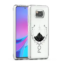 Clear Phone Case with Letter Print and Kangaroo Design for Xiaomi 13T Pro (B7)