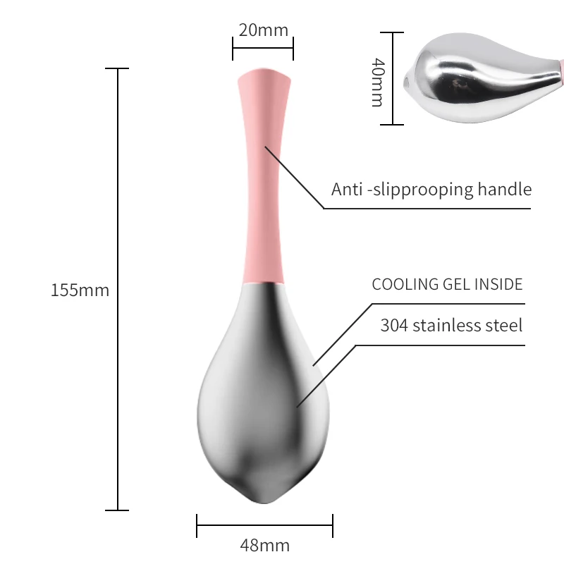 Cryo Sticks Ice Globes For Woman Face&Eyes,Unbreakable Stainless Steel Beauty Facial Massager , For Face Dark Circles,Puffiness