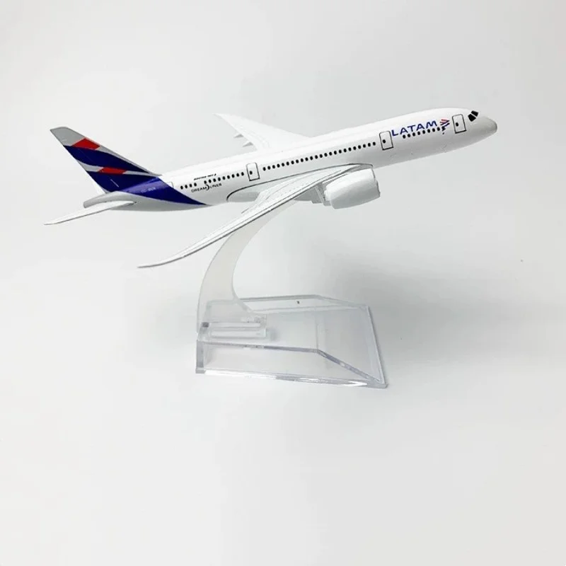 16CM 스케일 항공기 1:400 B787 모델 칠레 라탐 항공 성인용 재미있는 금속 합금 비행기 수집용 전시 모델 항공