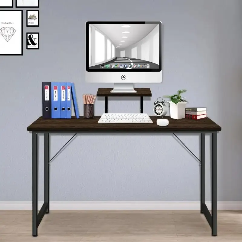 Simple Bedroom Computer Desk Non-slip Waterproof Desktop Gaming Table With Bookshelf Combination Learning Writing Laptop Table