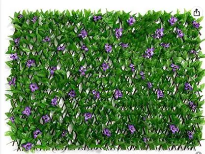 Leaf Wood Fence Retractable Garden Fence Artificial Wall Decoration Garden Courtyard 1pc Garland Long garden fence artificial fence panels