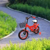 Vélo pour enfants bleu/jaune/rouge vélo de 12 pouces pour enfants jeunes filles vélo pour enfants adapté à 2-4 ans 5
