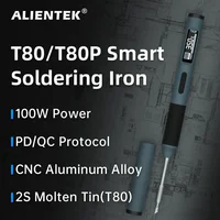 ALIENTEK T80 T80P Smart Soldering Iron PD 65W QC Adjustable Constant Temperature Portable Electric Welding Repair Tools 2