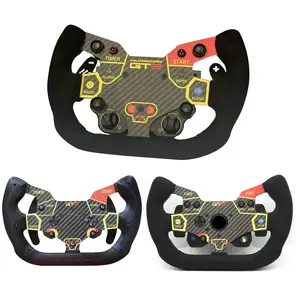 Volant de jeu de simulation de course en fibre de carbone véritable,  réaménagement de bricolage, Logitech G29, MOZA R5, CS à F1 - AliExpress