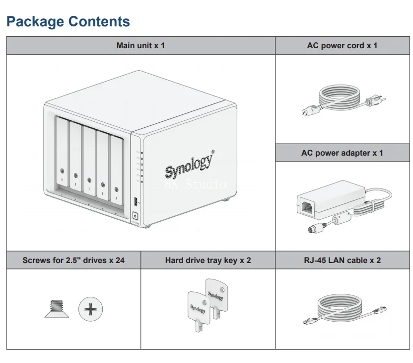 Synology DS223j 2 Bay Disk Station NAS Enclosure 512MB DDR4 1.4 GHz Realtek  RTD1296 Quad-Core Enclosure - AliExpress