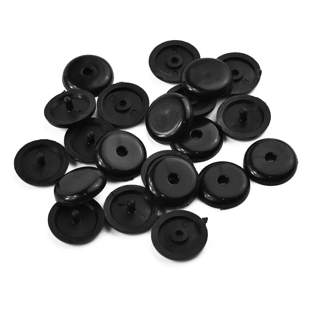 10pcs Car Seat Belt Button Clip Black Button Holder Stud Fastener Safety Car Seat Belt Buckle Retainer Fixing Clips