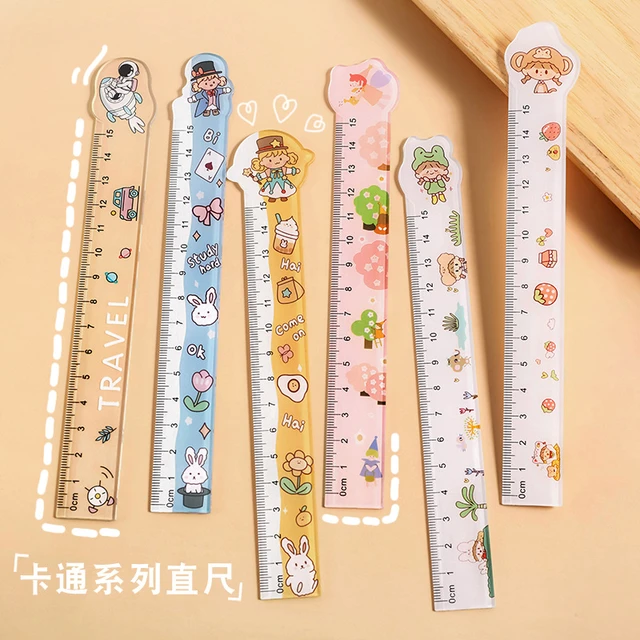 Ruler School Stationery Cute, Cartoon Ruler School