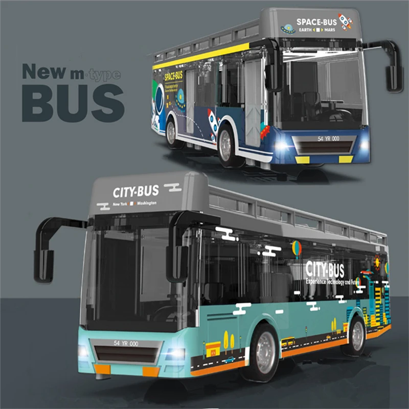 

Модель автомобиля из сплава под давлением в масштабе 1:50, Классический автобус, тяговый грузовик, инерционная игрушка для детей, автомобиль для мальчиков, рождественский подарок