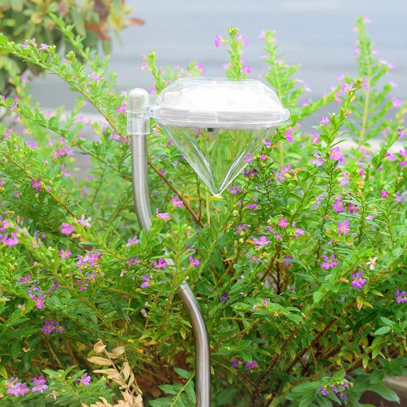 Exterior Lights Diamond Solar Stakes Lawn Lamp,Outdoor Lights, Landscape lighting,for Garden, Villa, Courtyard, Camping Decor 4