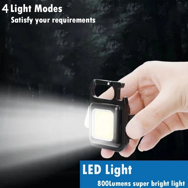 Camping Light Portable Lanterns Camping Lamp Camping Lantern Portable key chain camping lamp multi-functional COB charging emergency light mini high-brightness camping lamp