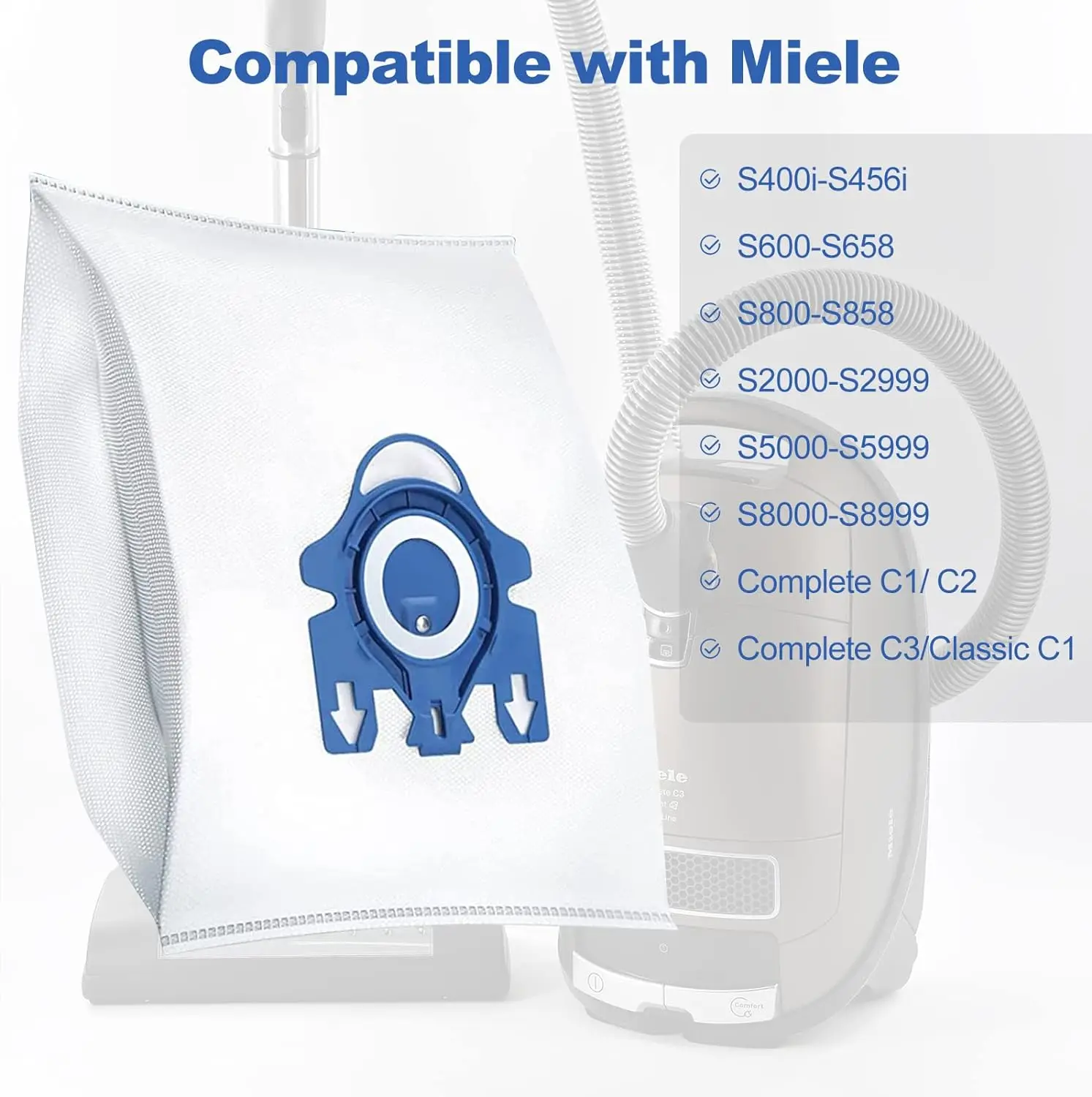 10Pcs Dust Bags for Miele GN 3D Vacuum Cleaner Complete C3, Complete C2,  Classic C1, S400, S600, S800, S2, S5, S8 - AliExpress