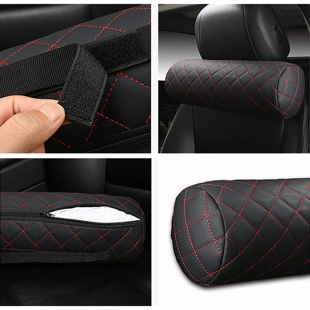 DACHUN Car Neck Pillow ，Breathable Comfort Velvet Car Headrest Pillow for  Driving ，Fits All Vehicles,1pcs (Coffee Color)