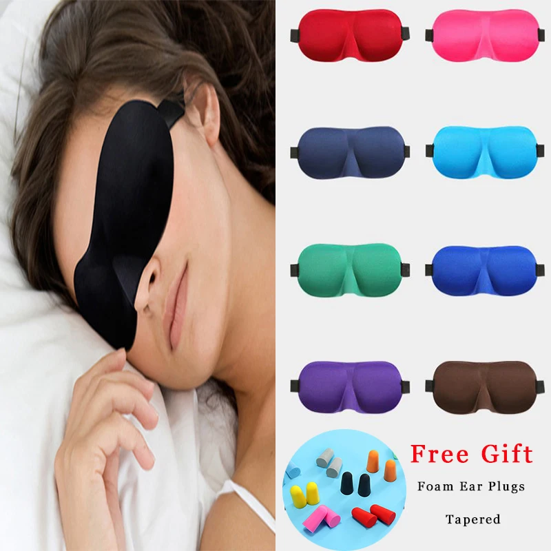 3d Sleep Mask Natural Sleeping Eye Patch Eyeshade Cover Shade Eye Patch Women Men Soft Portable