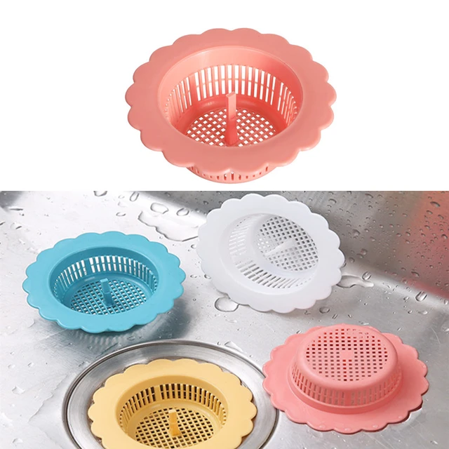 10 Package Flower Bathroom Drain Strainer Hair Catcher Bathtub Shower Drain  Cover Hair Trap Hair Catcher Bathtub Drain Strainers Protectors Cover Filt