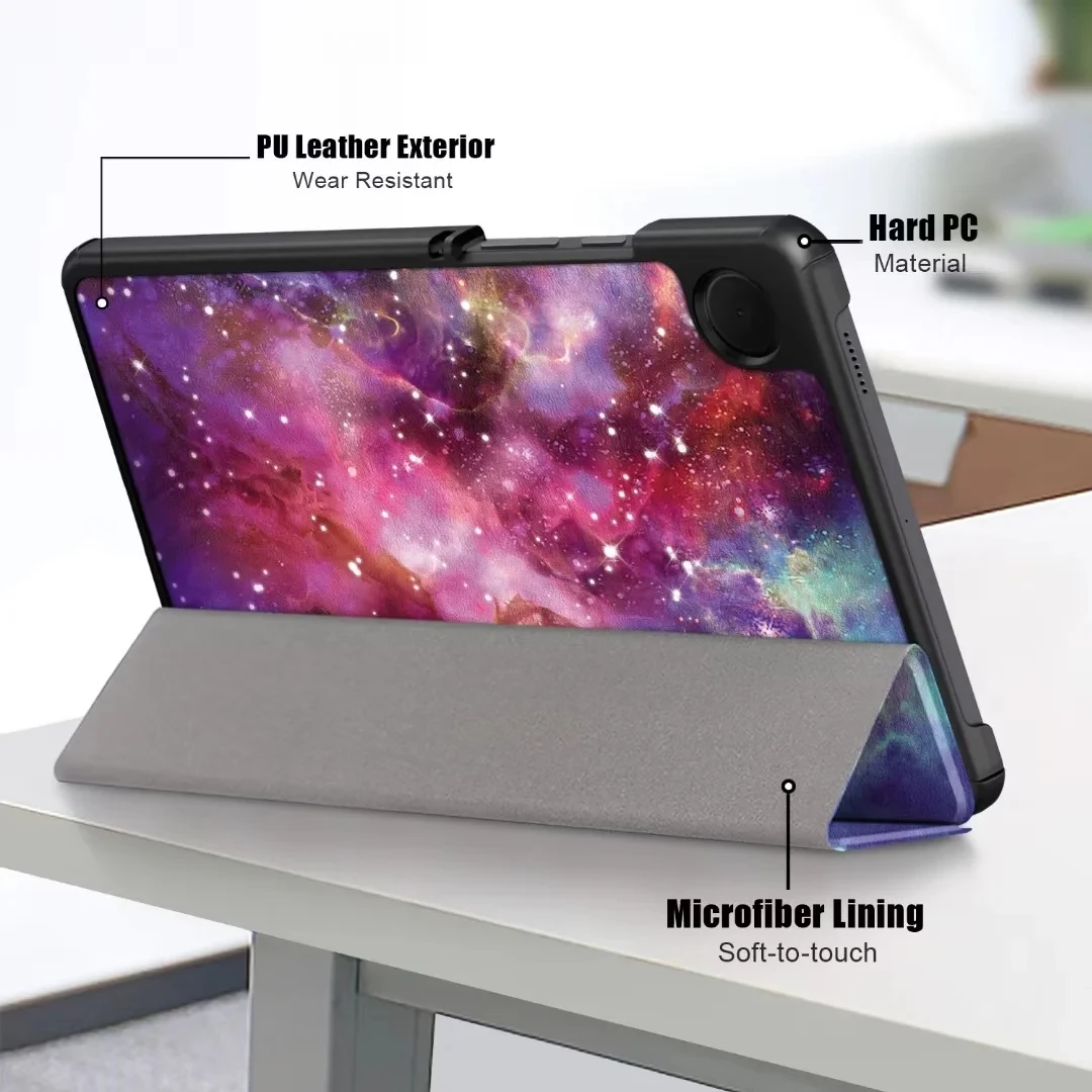 Capa Magnética Tri-folding pu Couro Stand Tablet Case Samsung Galaxy Tab a9 Sm-x110 X115 a9 2023 8.7 - Imagem 3
