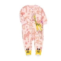 0-12Months Newborn Infant Baby Romper Fall Winter Fleece Warm  Animal Overalls Baby Boys Girl Sleepsuit Babe Jumpsuit 4