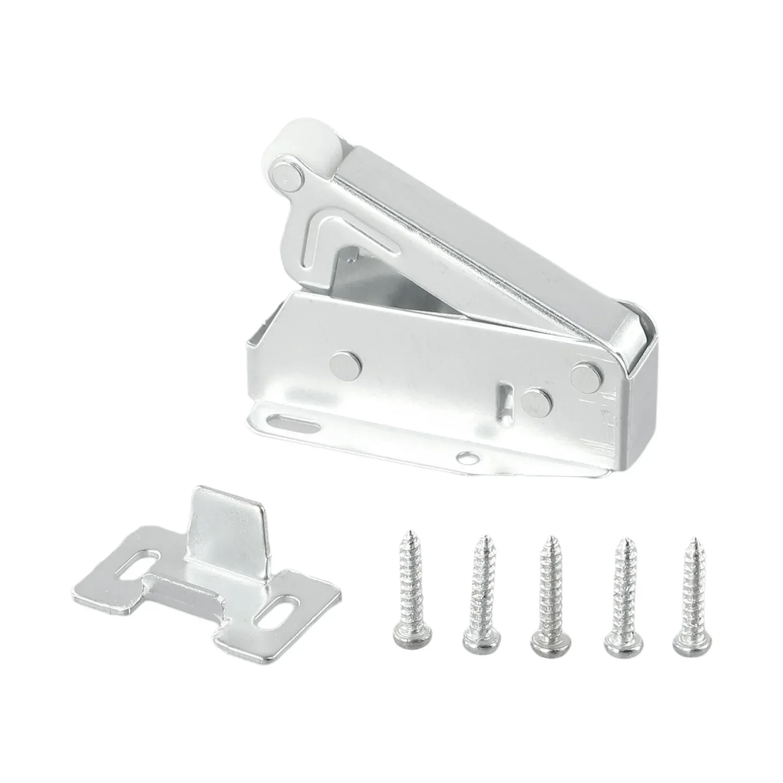 Loft Touch Catch Latch Cupboard Door Hatch Attic Push To Open AutoLatch Furniture Cupboard Cabinet Door Adjustable Close 2pc