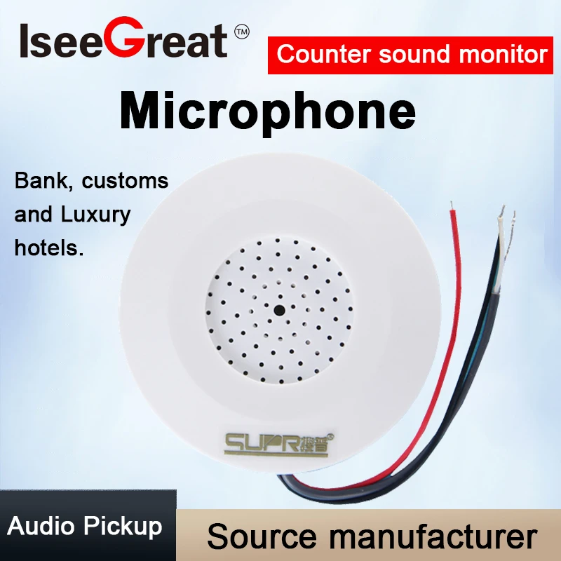 Microphone Sound Pick Monitor Audio Surveillance Microphone