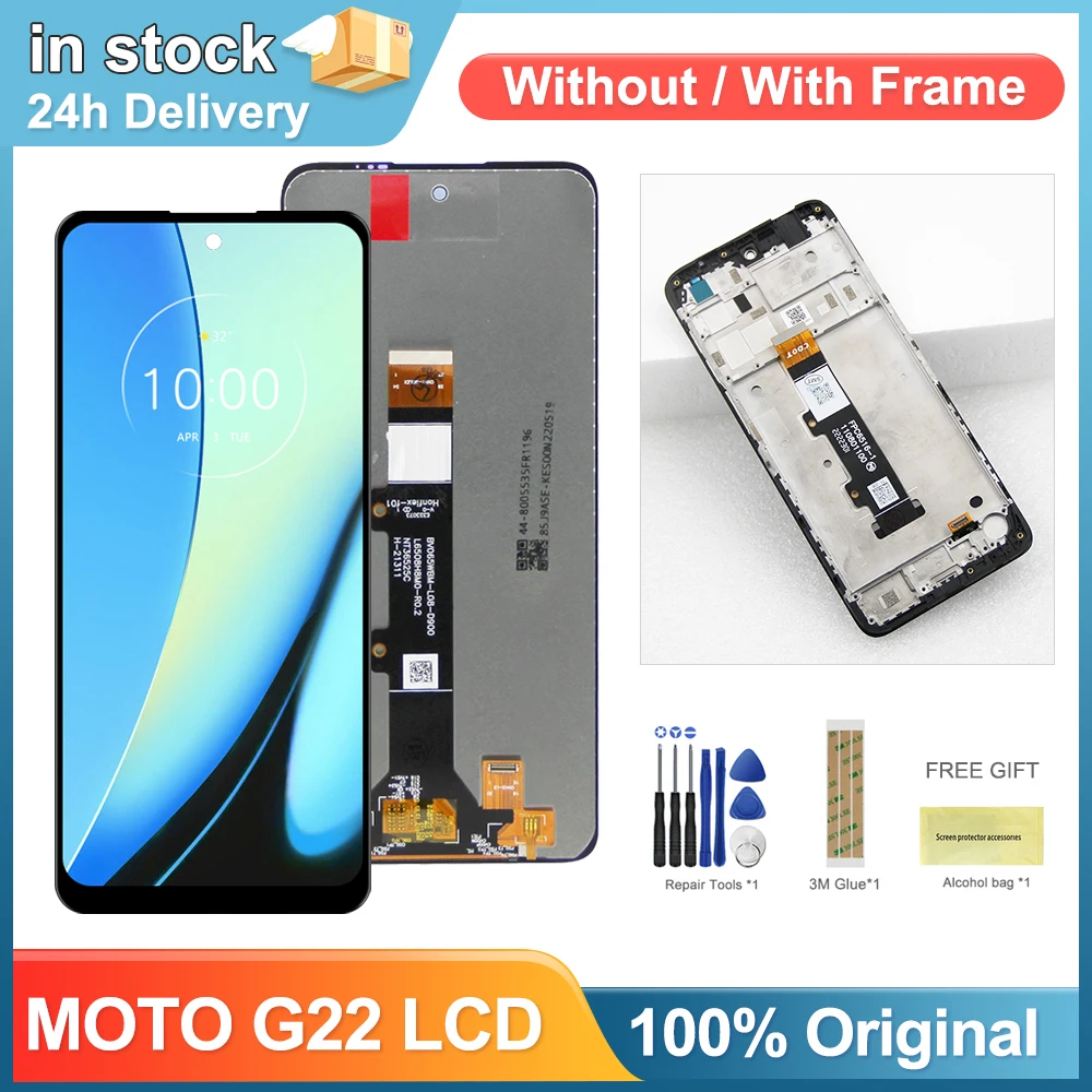 Écran LCD + Tactile Pour Motorola G22 - Sans Châssis, Qualité Premium, Outils Inclus