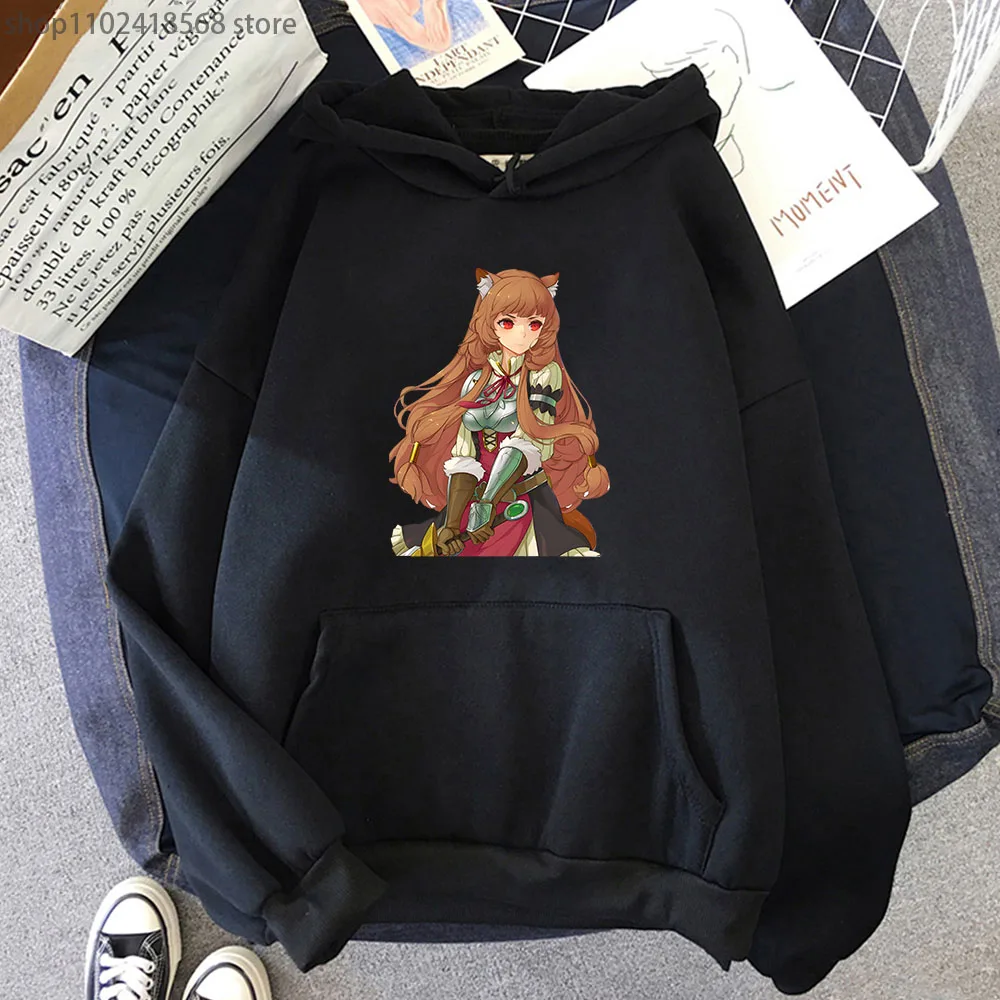 

Kawaii Raphtalia Hoodies Cartoon Anime Tate No Yuusha No Nariagari Pullover Fleece Sweatshirts Long Sleeve Sudaderas Women Tops