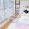 Transparent Storage Box Eyeshadow Disc Nail Polish Air Cushion Display Rack Girls Bedroom Dresser Cosmetics Shelf 3