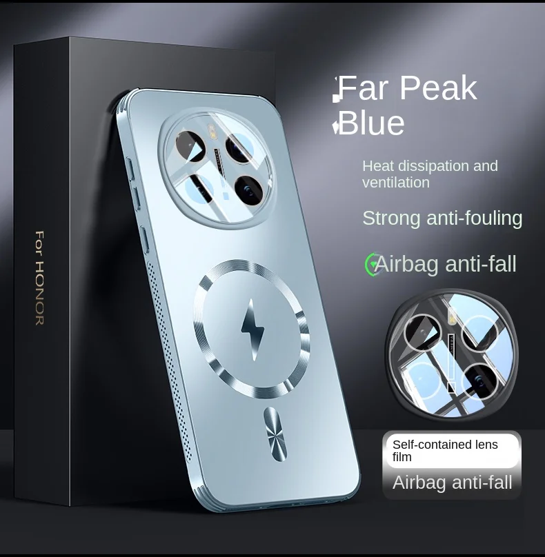 Sleek Hard Matte Magnetic Wireless Charging Protective Case for Huawei Honor Magic Series