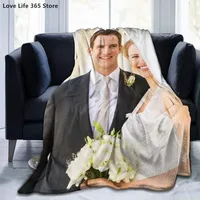 bu Custom Blanket With Words Picture Collage Customized Blankets Birthday Souvenir Christmas Gifts Personalized Throw Blanket 2