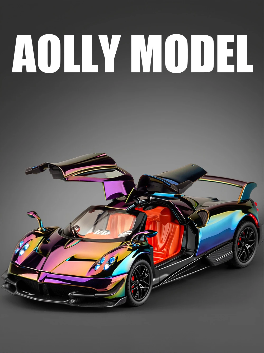 1:24 Pagani Huayra BC Electroplating Alloy Car Model Diecast Sound