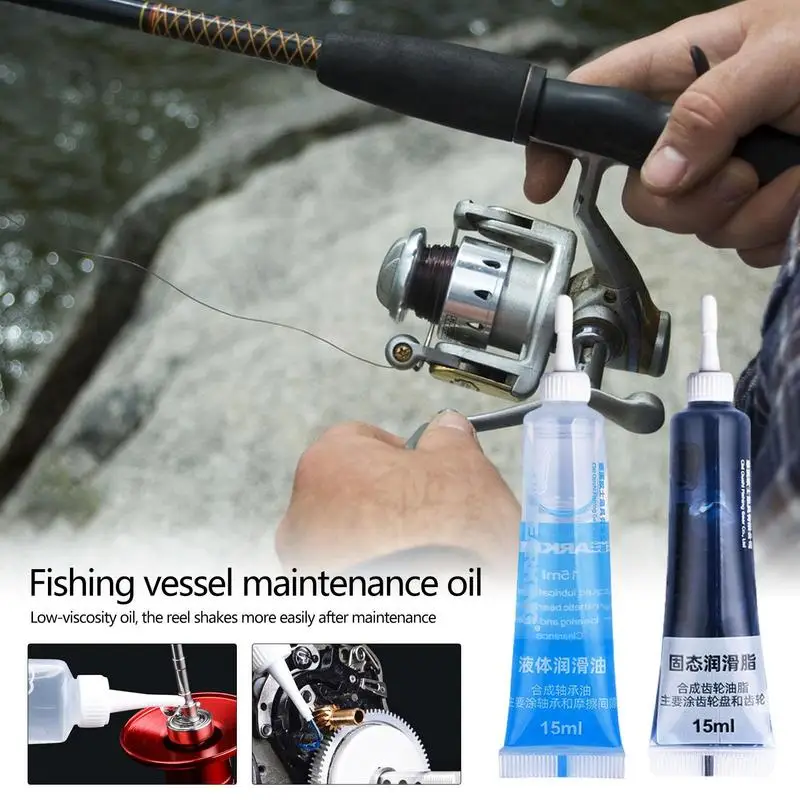 2pcs 15ml Fishing Reel Grease And Oil Fishing Reel Oil Lubricant Grease  Fishing Reels Special Maintenance Oil Fishing Tools - AliExpress