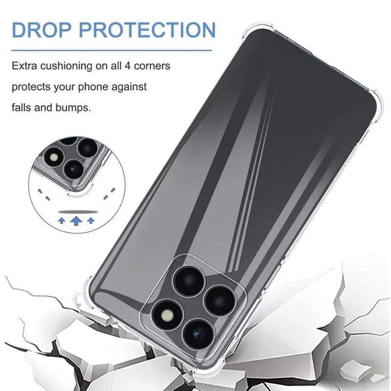 Four-Corners Shockproof TPU Clear Protective Case