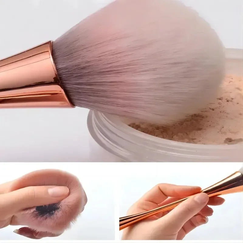 Rose Gold Powder Blush Brush Professional Make Up Brush Large Cosmetic Face Cont Cosmetic Face Cont Brocha Colorete Make Up Tool makeup brushes