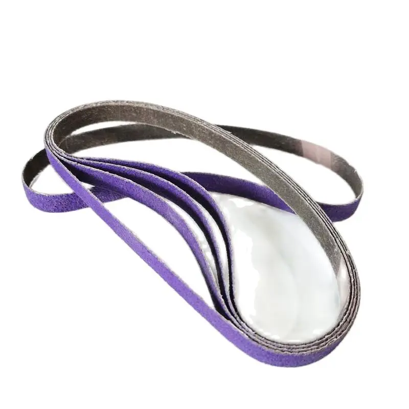 

3M33445 New Belt Machine Abrasive Belt Purple Sandpaper Coil Strip 11X472mm Ring P60 Mesh Grinding Welding