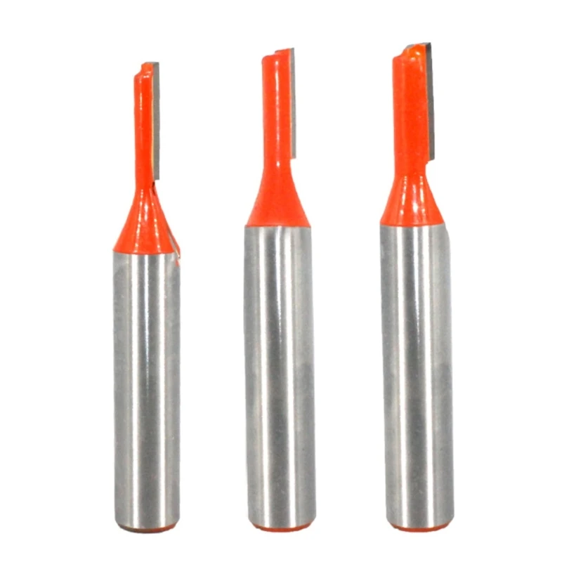 

3Piece 8mm Shank 1/4 Inch Inch Router Bit Extension Rod Converter Trimming
