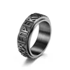 Viking Runes Rings Vintage Stainless Steel Band for Men Nordic Spinner Anxiety Ring Fidget Thumb Ring Gift for Dad Fathers 6