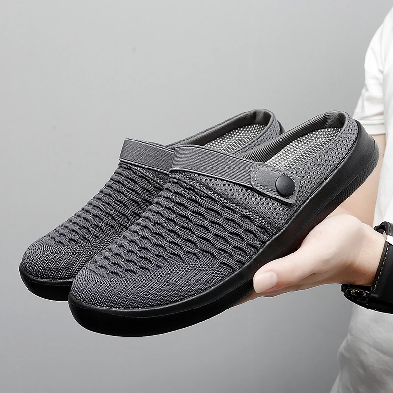 Slip Op Schoenen Mannen Vrouwen Platte Sandalen Casual Indoor Home Slippers Zomer Ademend Mesh Schoenen Strand Sandalen Sandalias Hombre