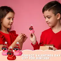 24 /72Pcs Valentine's Day Mini Rubber Duck , Valentine Rubber Duck in Bulk Bath Toys for Kids Valentines Classroom Gift Exchange 2