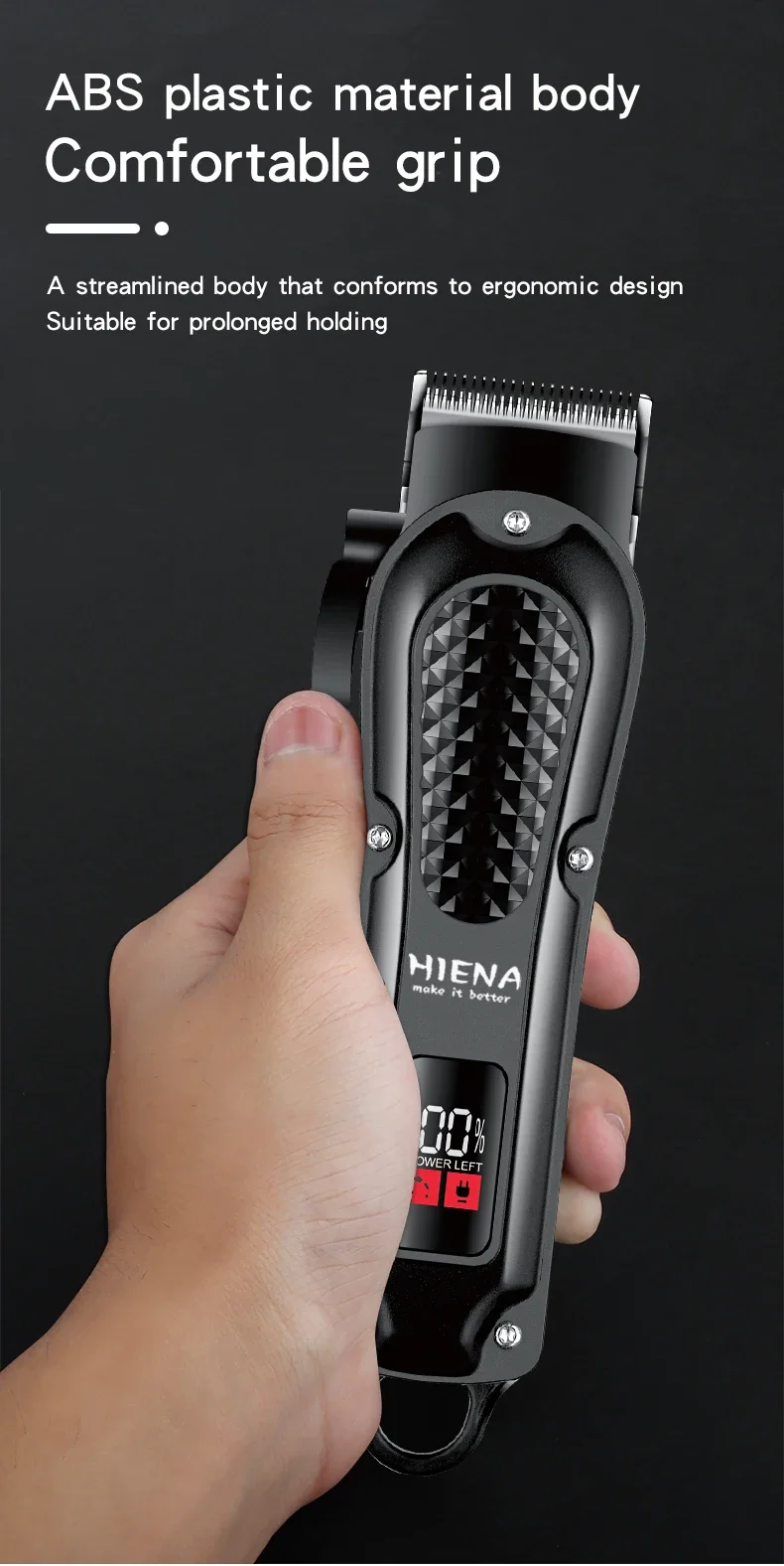 Professional Hair Clipper And Trimmer Kit For Men Rechargeable_voghion.com