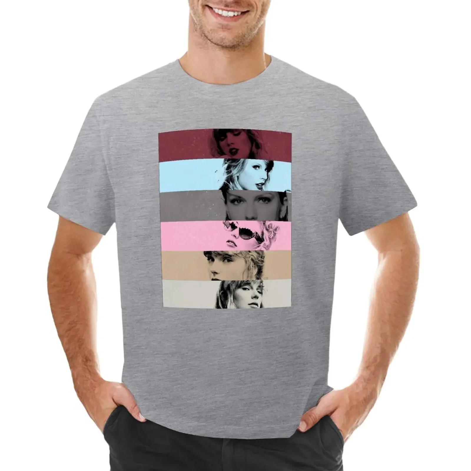 

Colorful Collage Tayl0r T-shirt Short sleeve tee cute clothes Aesthetic clothing Men's clothing