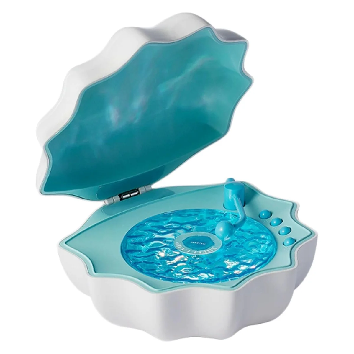 Moana Shell Speaker Shell Lamp Wireless Bluetooth Speaker Subwoofer Sleeping Desktop Ornaments Gift for Friends Blue