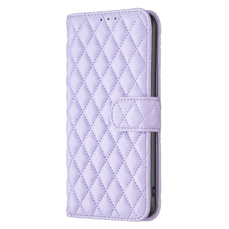 Stylish Solid Color Leather Wallet Phone Cover with Magnetic Closure