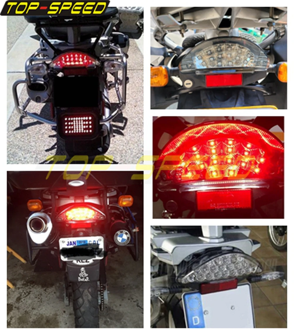 Motorcycle Tail Light LED Brake Warning Lamp For BMW F650 GS ST F800 S ST R1200 R R1200 GS Adventure Motorbike Rear Stop Light