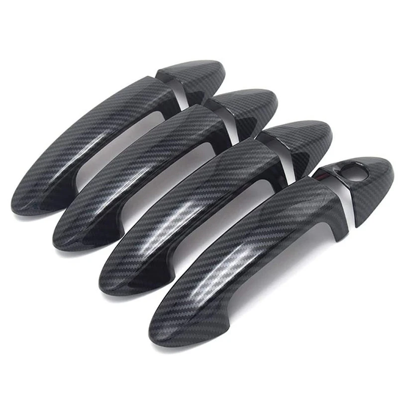 

Car Exterior Door Handle Cover for Ford Fiesta 2009-2012,Carbon Fiber