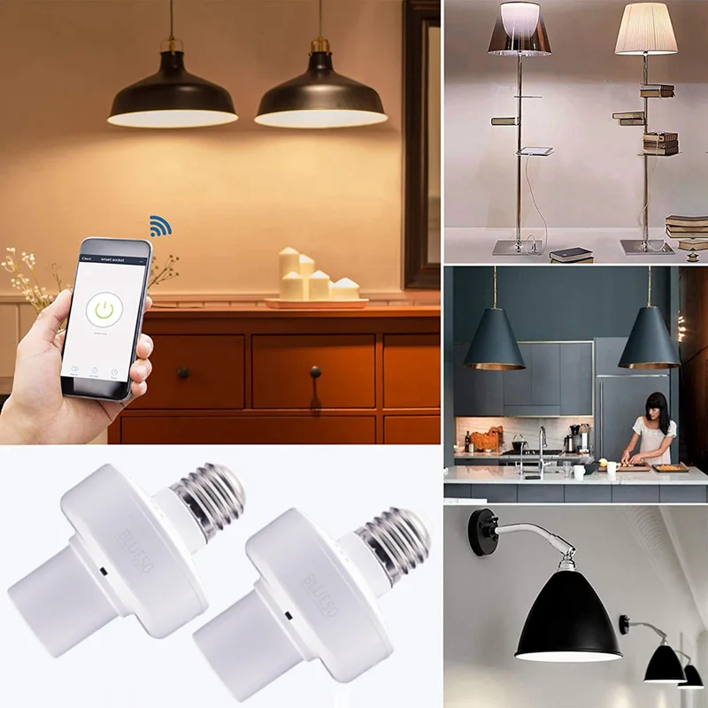 Tuya WiFi Smart Lamp Socket Zigbee Light Holder Adapter On Off Timing Countdown