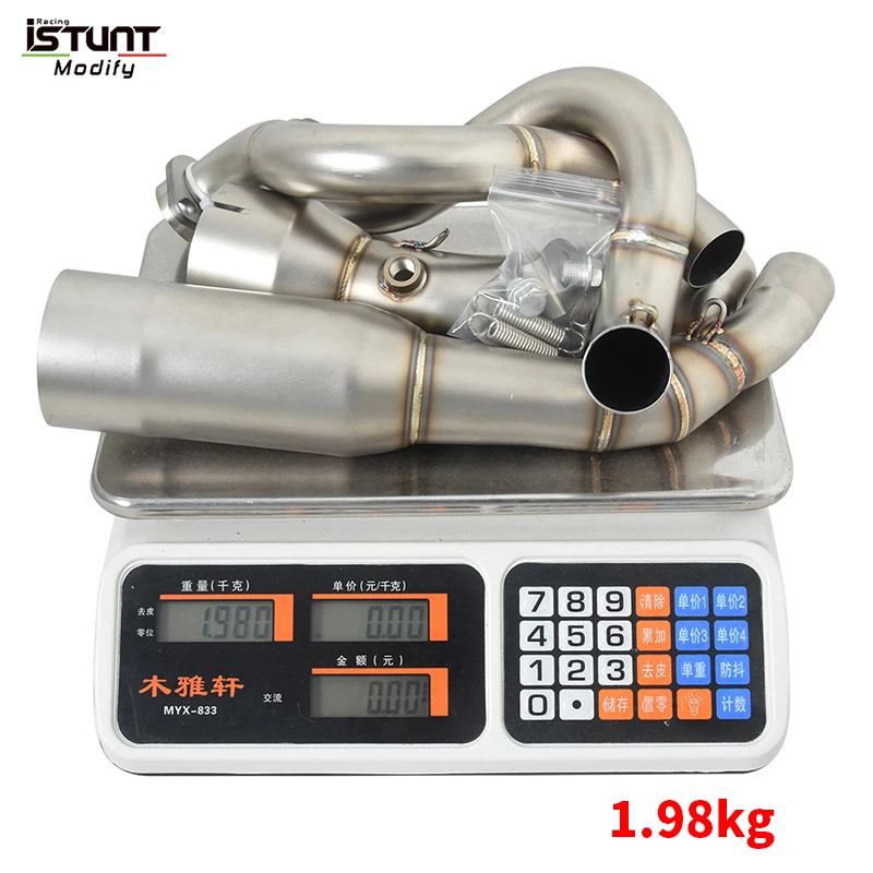 Slip On For Kawasaki Ninja 650 2023 2024 Motorcycle Exhaust System Escape Moto Modified Front Link Pipe Connect 50.8MM Muffler - Image 2