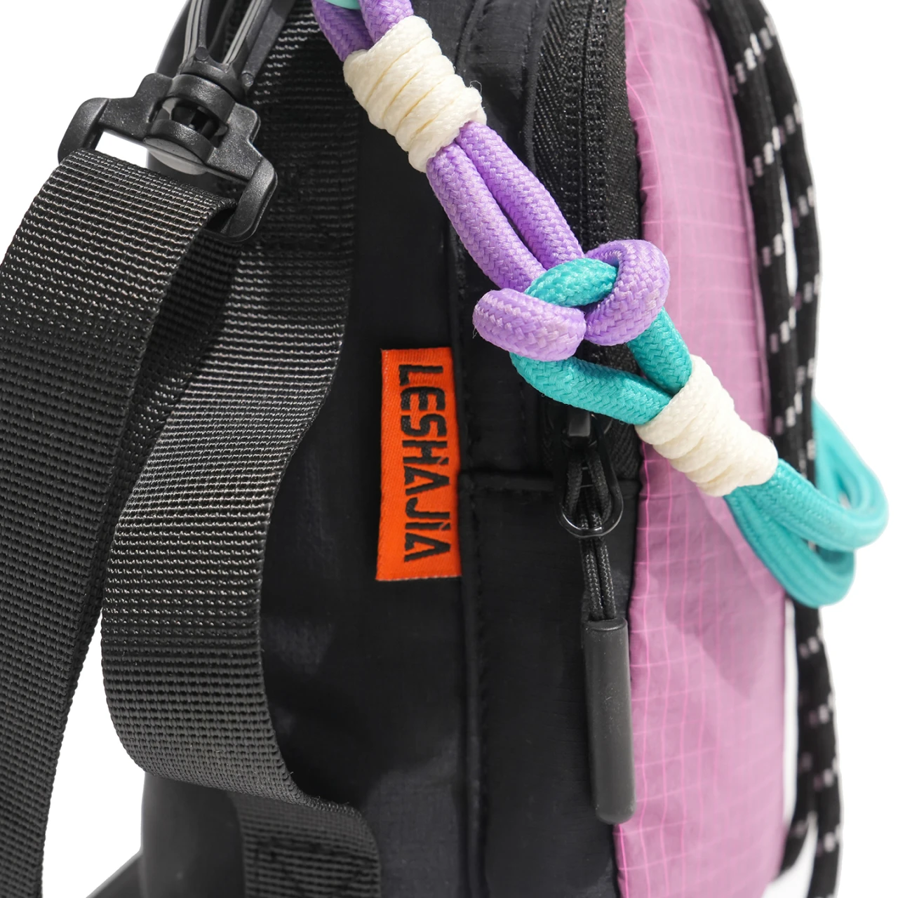 Borsa a secchiello coreana minimalista con coulisse – Borsa a tracolla morbida in cotone-lino da donna, con tracolla regolabile e tasca interna - immagine 4