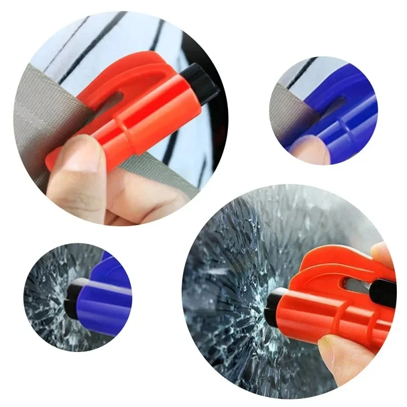 Car Safety Hammer 2-in-1 Emergency Keychain Seatbelt Cutter And Window Breaker Vehicle-Mounted Multifunctional Safety Hammer For Car Escape Tool