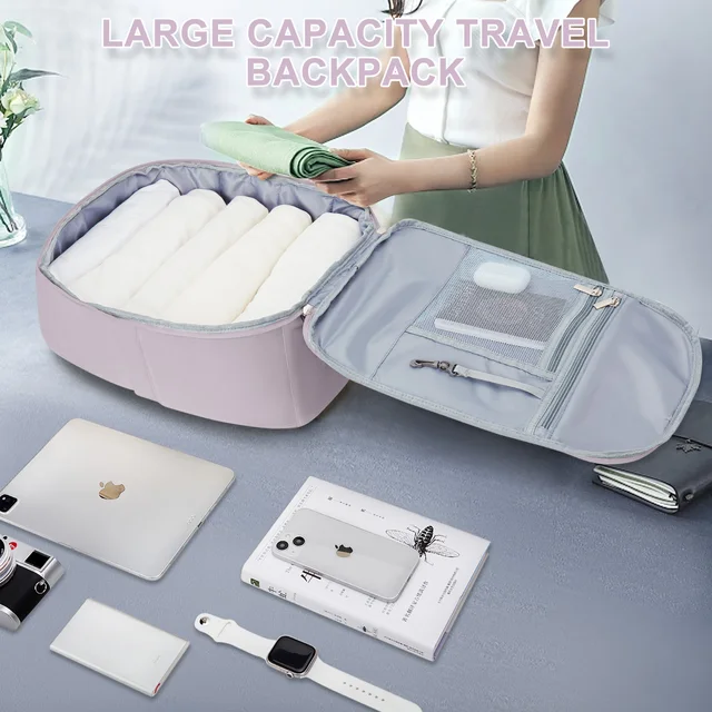 Zaino Ryanair 40x20x25 Bagaglio A Mano - Zaino Viaggio Cabina Con Tasca USB E Portabottiglia, Antifurto - Foto 2