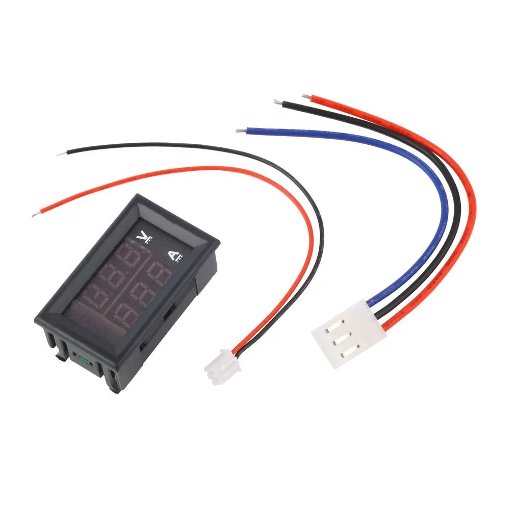 

100 V 10A Voltmeter Ammeter Blue + Red LED Digital Voltmeter Gauge Amp Dual Voltage Current for Home Tool Use