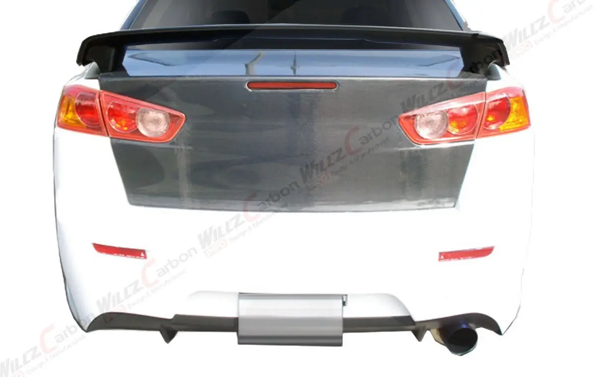 

From 2008 to 2017, it is suitable for Mitsubishi EVO10/ Wing Shen modified carbon fiber tailgate cover.