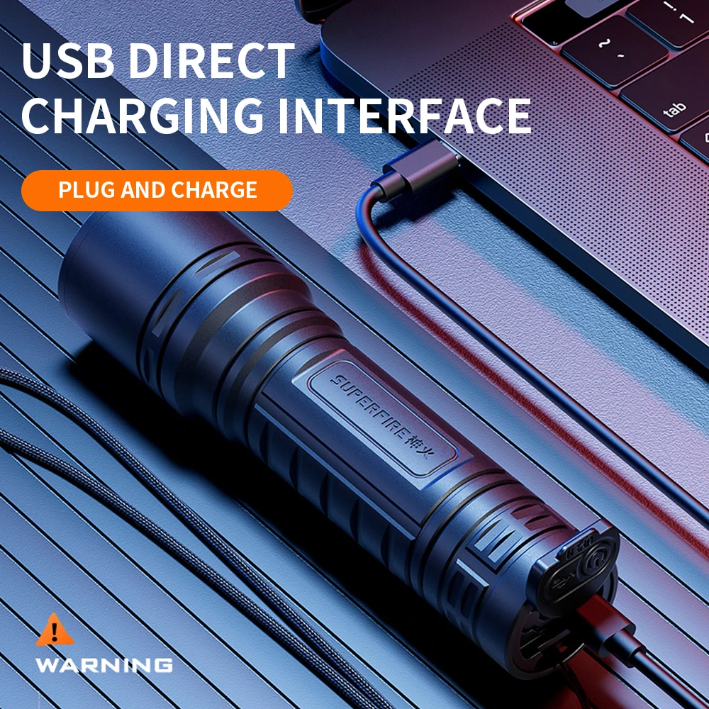 SuperFire S33-X  EDC ,  ޴ LED ġ, USB  , ķ   